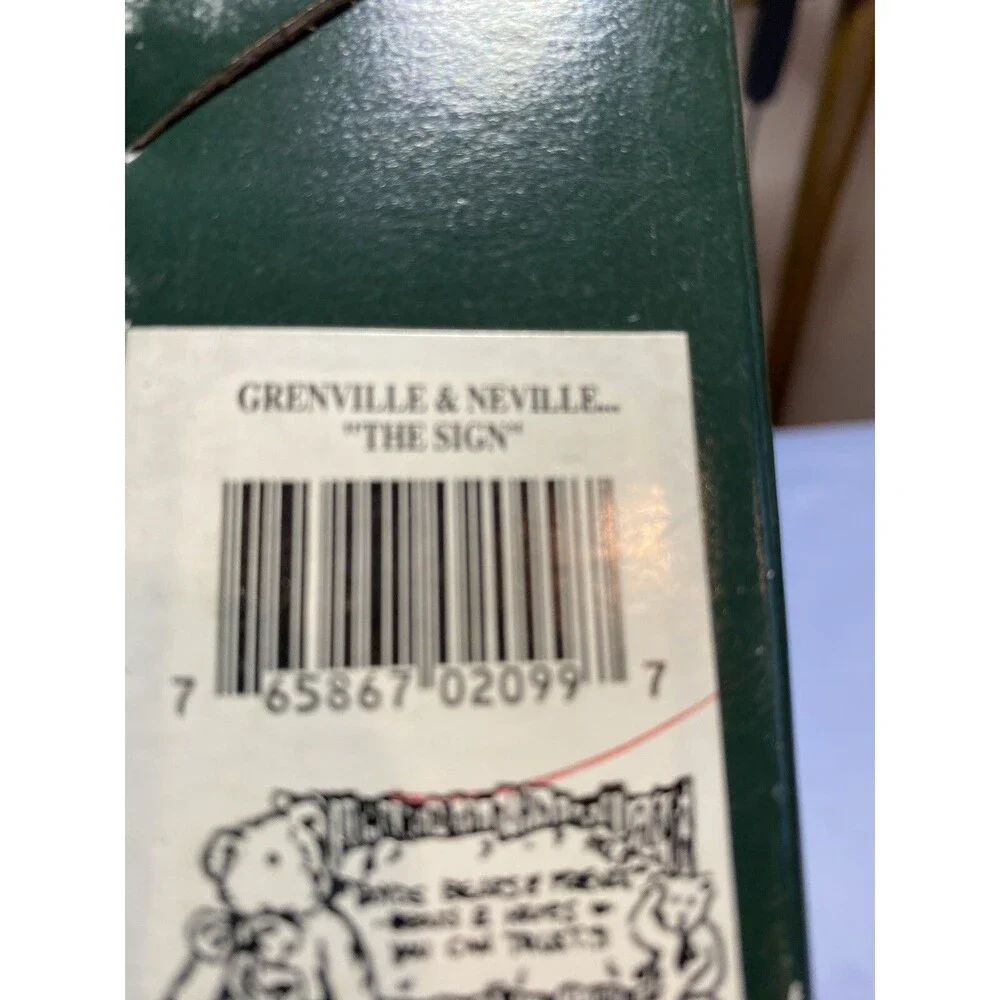 Boyds Bears “ Grenville and Neville” The Sign- Vintage 1993 Collectible Figurine